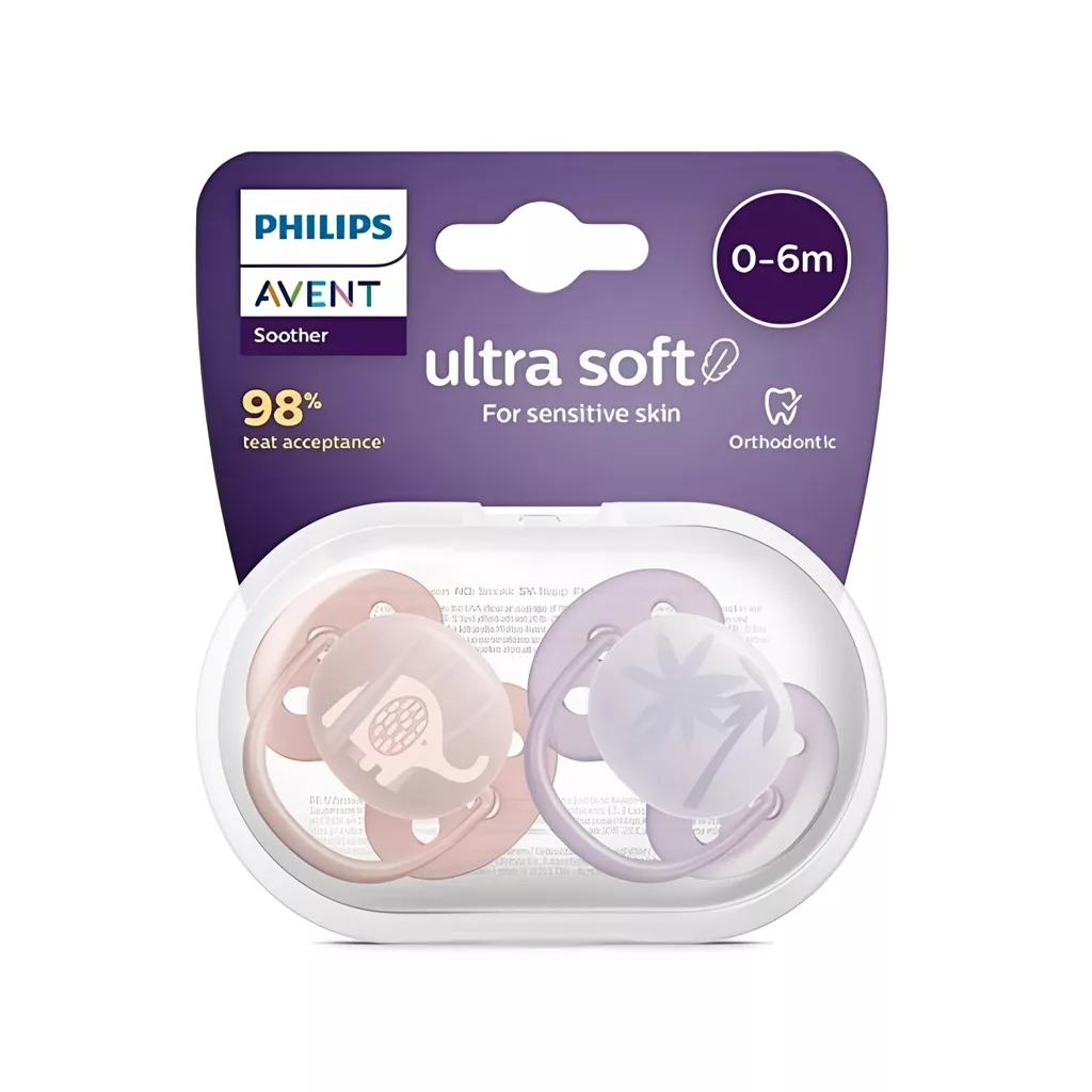 Avent-Ultra-Soft-Pacifier-2_Pack-Elephant-and-Palm-Design-Suitable-for-Babies-0_6-Months-1